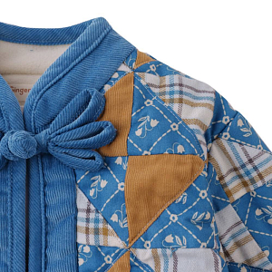 Пальто пэчворк Gingersnaps "Julianne Patchwork", синее